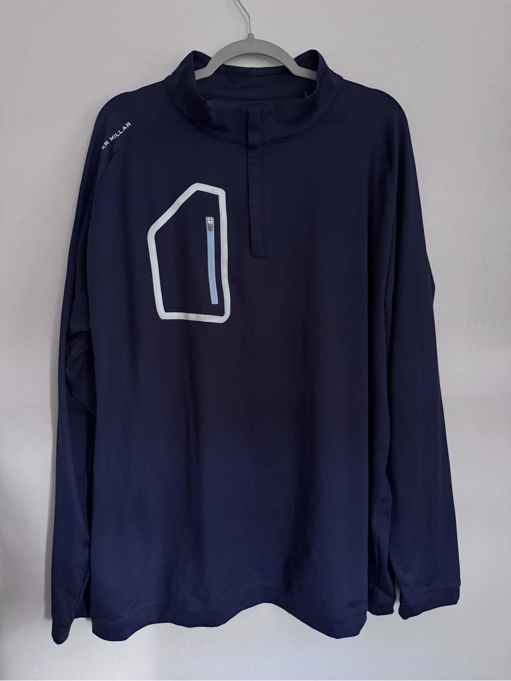 PETER MILLAR  1/4 Zip Forge Performance Shirt Crown Sport - Men's Size XL - Navy